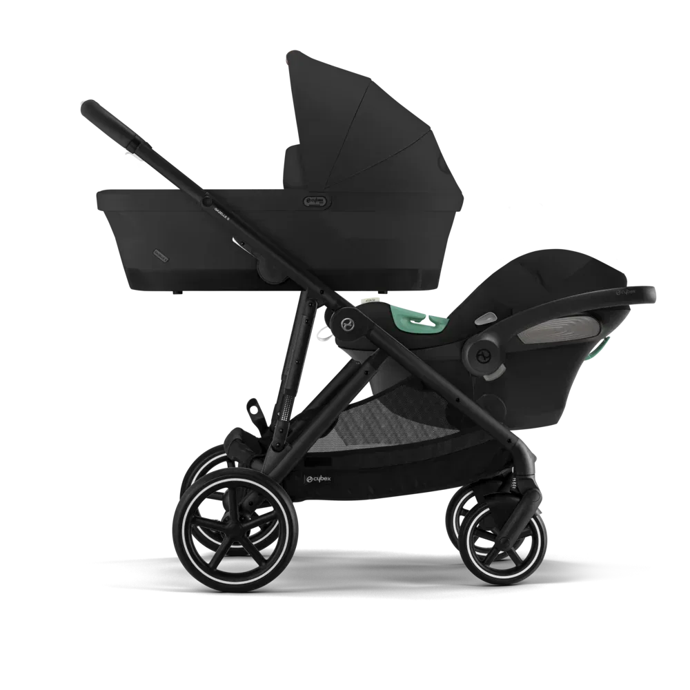 Cybex® Gazelle S 4-in-1 Stroller Set + Aton B2 Car Seat + Base One Isofix Moon Black - Image 19