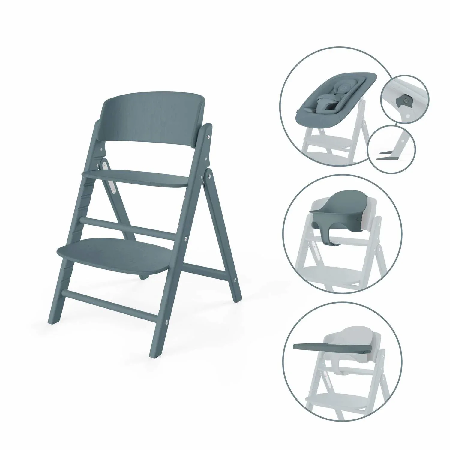 Cybex® High Chair Click & Fold 4-in-1 Stone Blue - Image 3