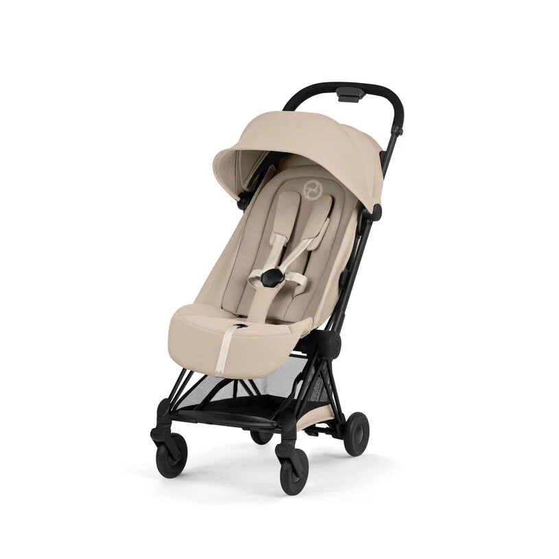 Cybex Platinum® Coya™ 2-in-1 Stroller with Foldable Carry Cot Comfort Cozy Beige | Matt Black - Image 3