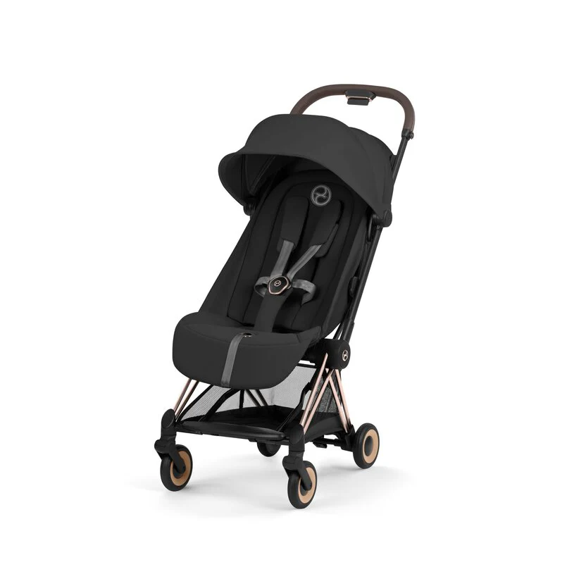 Cybex Platinum® Coya™ 2-in-1 Stroller with Foldable Carry Cot Comfort Sepia Black | Rosegold - Image 4