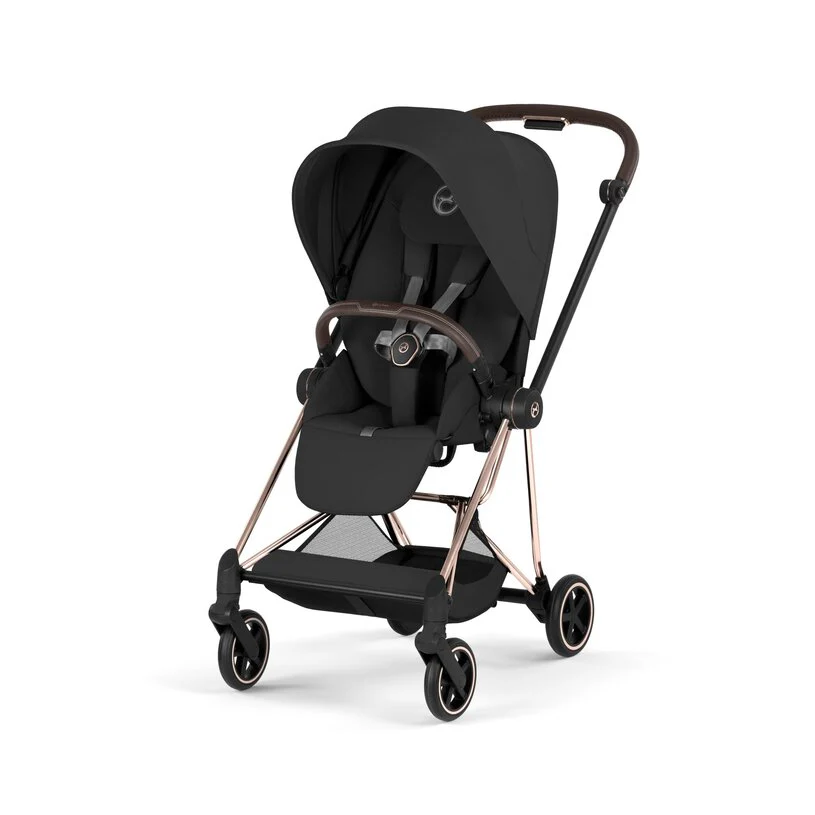 Cybex Platinum® Mios™ 2-in-1 Stroller with Lux Carry Cot Comfort Sepia Black | Rosegold - Image 3