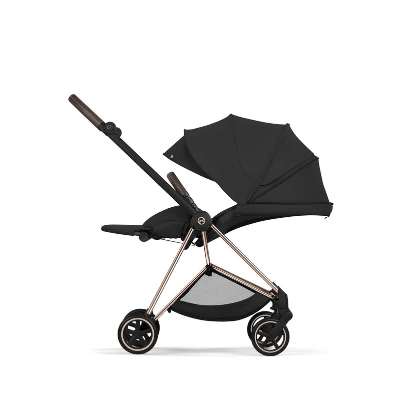 Cybex Platinum® Mios™ 2-in-1 Stroller with Lux Carry Cot Comfort Sepia Black | Rosegold - Image 7