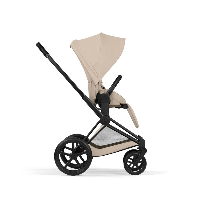 Cybex Platinum® Priam™ 2-in-1 Stroller with Foldable Carry Cot Comfort Cozy Beige | Matt Black - Image 10