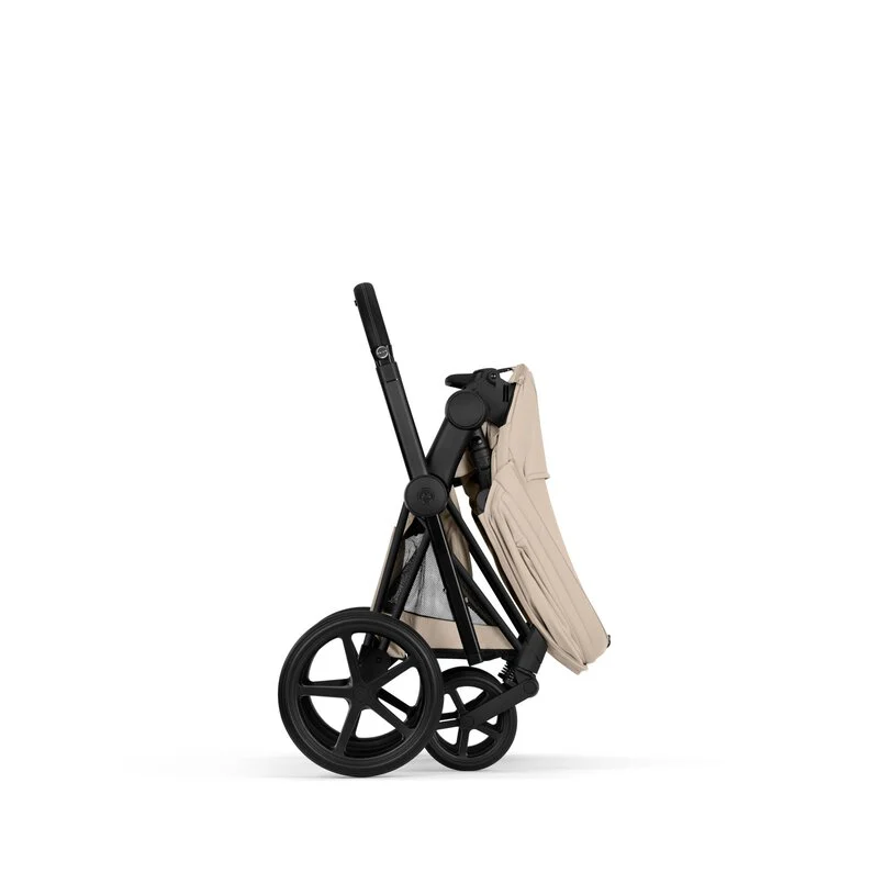 Cybex Platinum® Priam™ 2-in-1 Stroller with Foldable Carry Cot Comfort Cozy Beige | Matt Black - Image 12