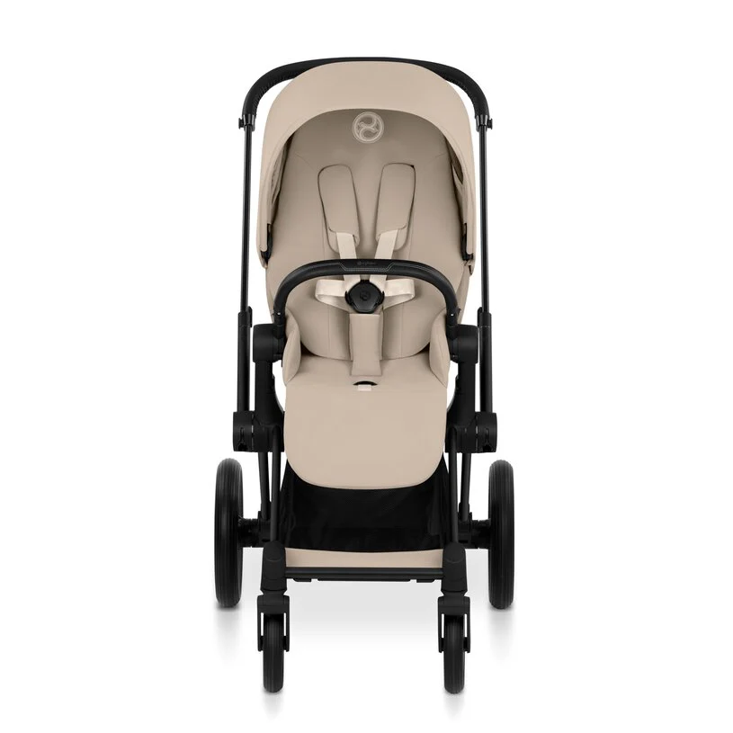 Cybex Platinum® Priam™ 2-in-1 Stroller with Foldable Carry Cot Comfort Cozy Beige | Matt Black - Image 3
