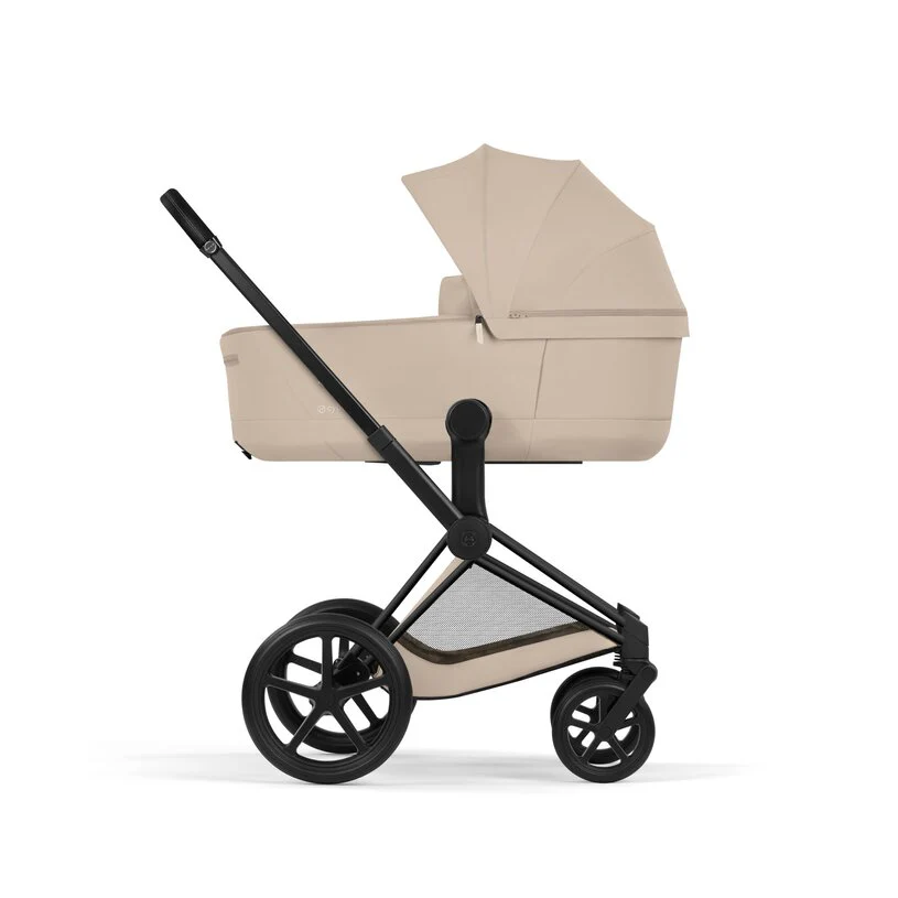 Cybex Platinum® Priam™ 2-in-1 Stroller with Foldable Carry Cot Comfort Cozy Beige | Matt Black - Image 5
