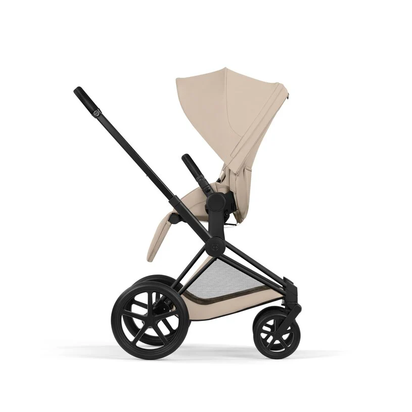 Cybex Platinum® Priam™ 2-in-1 Stroller with Foldable Carry Cot Comfort Cozy Beige | Matt Black - Image 9
