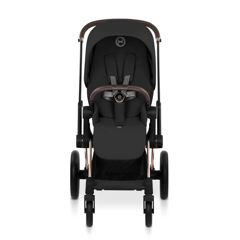 Cybex Platinum® Priam™ 2-in-1 Stroller with Foldable Carry Cot Comfort Sepia Black | Rosegold - Image 2