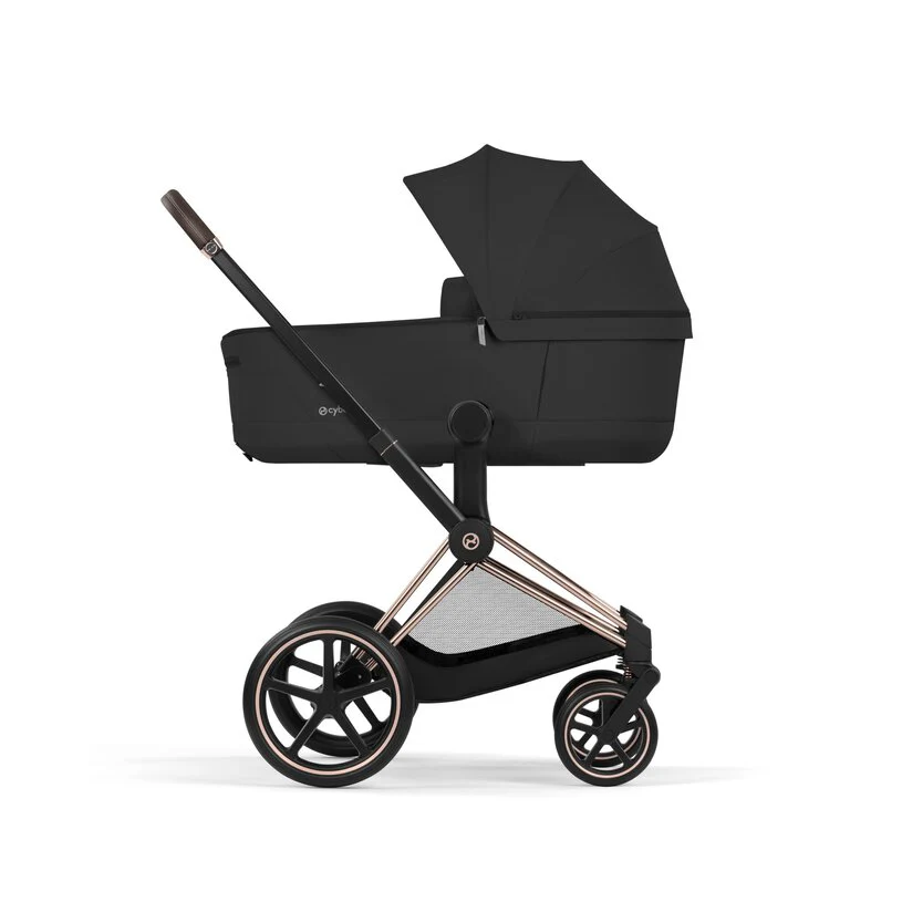 Cybex Platinum® Priam™ 2-in-1 Stroller with Foldable Carry Cot Comfort Sepia Black | Rosegold - Image 4