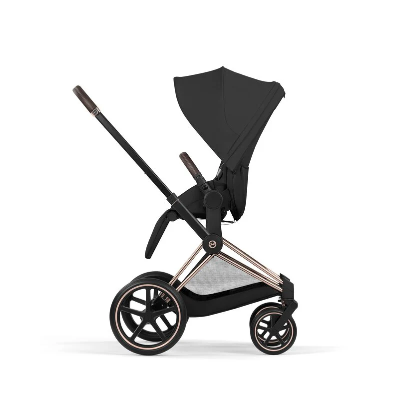 Cybex Platinum® Priam™ 2-in-1 Stroller with Foldable Carry Cot Comfort Sepia Black | Rosegold - Image 5