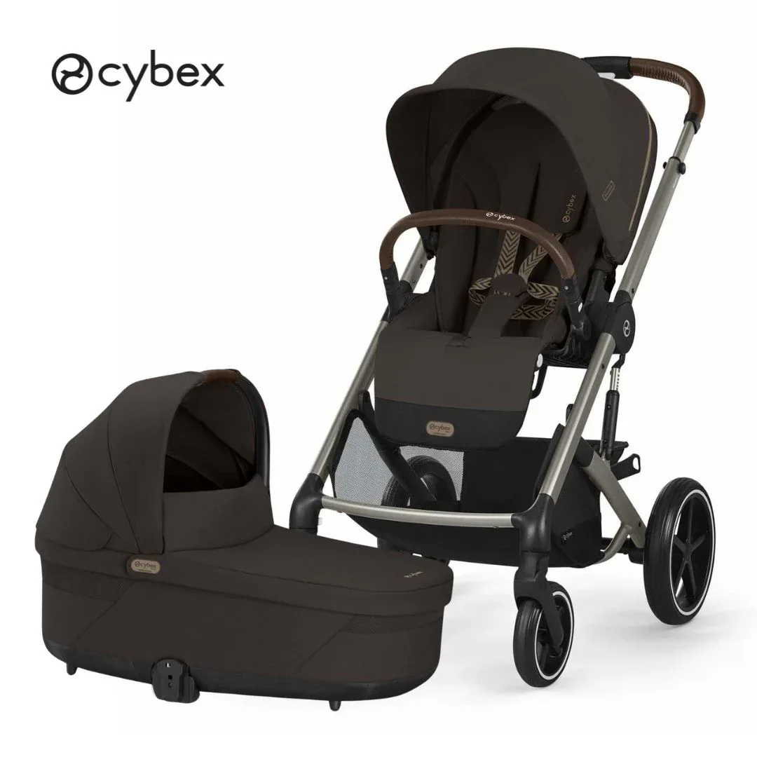 Cybex® Stroller Balios 2in1 S Lux (0-22 kg) Chocolate Brown (Taupe Frame)