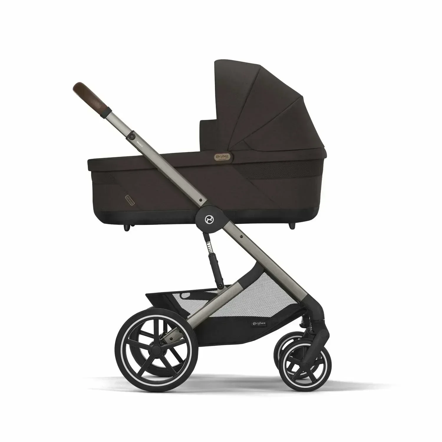 Cybex® 3in1 Stroller Balios S Lux + Carry Cot + Cloud G Car Chocolate Brown - Image 3