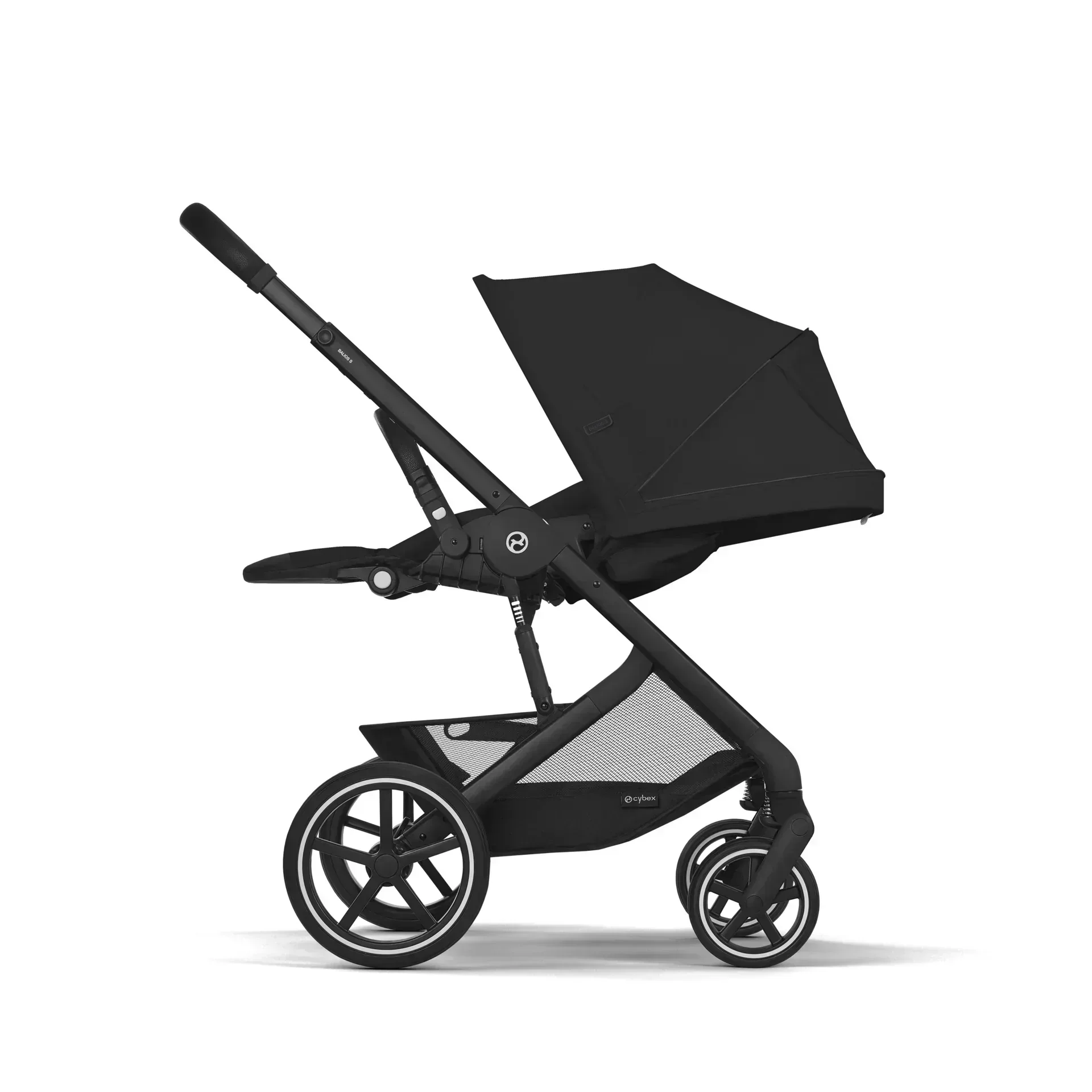 Cybex® 3in1 Stroller Balios S Lux + Carry Cot + Cloud G Car Seat Moon Black - Image 19