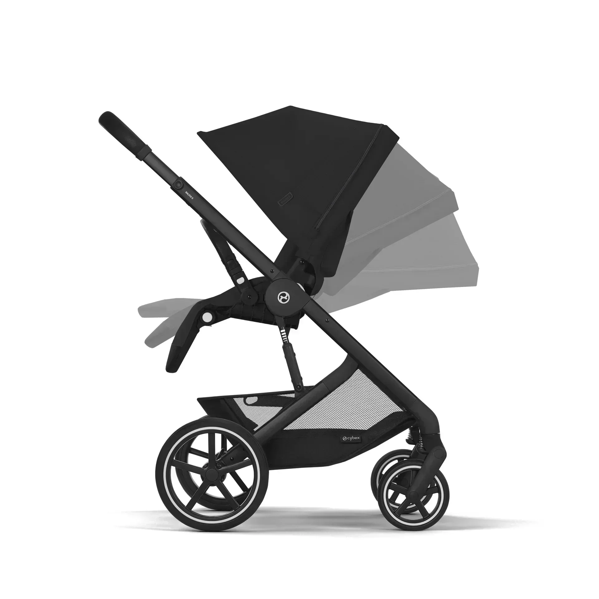 Cybex® 3in1 Stroller Balios S Lux + Carry Cot + Cloud G Car Seat Moon Black - Image 17