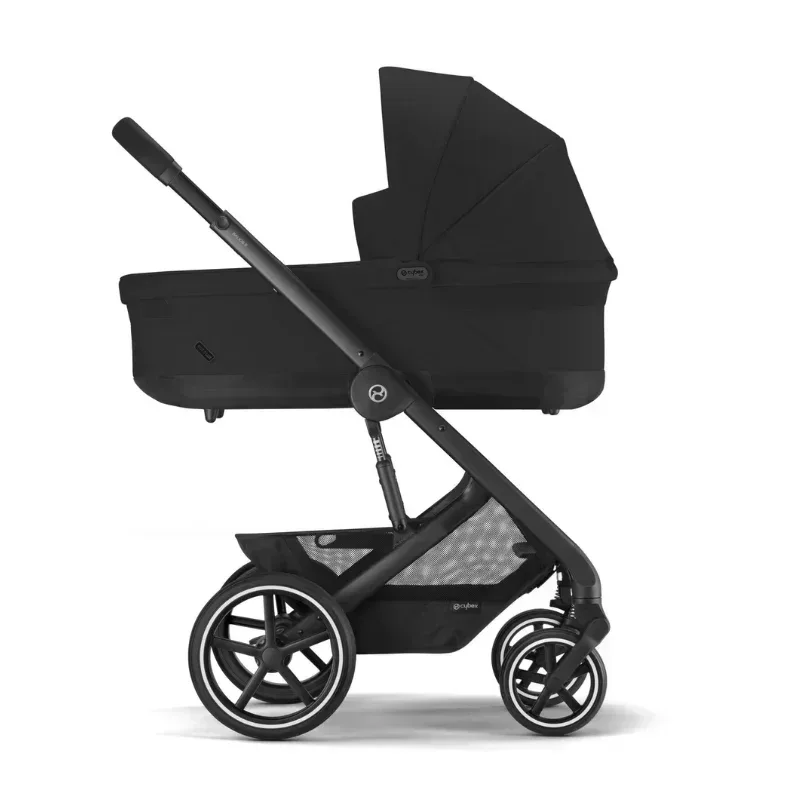 Cybex® 3in1 Stroller Balios S Lux + Carry Cot + Cloud G Car Seat Moon Black - Image 2
