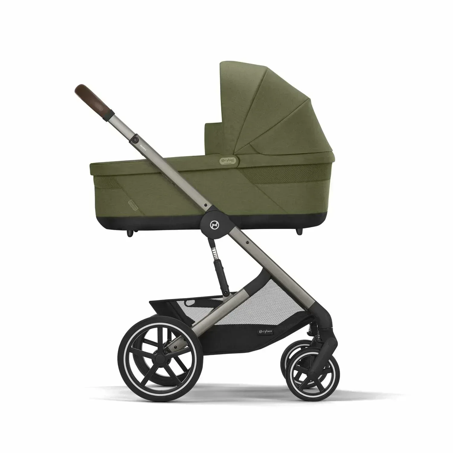 Cybex® 3in1 Stroller Balios S Lux + Carry Cot + Cloud G Car Moss Green (+ Rain cover) - Image 12