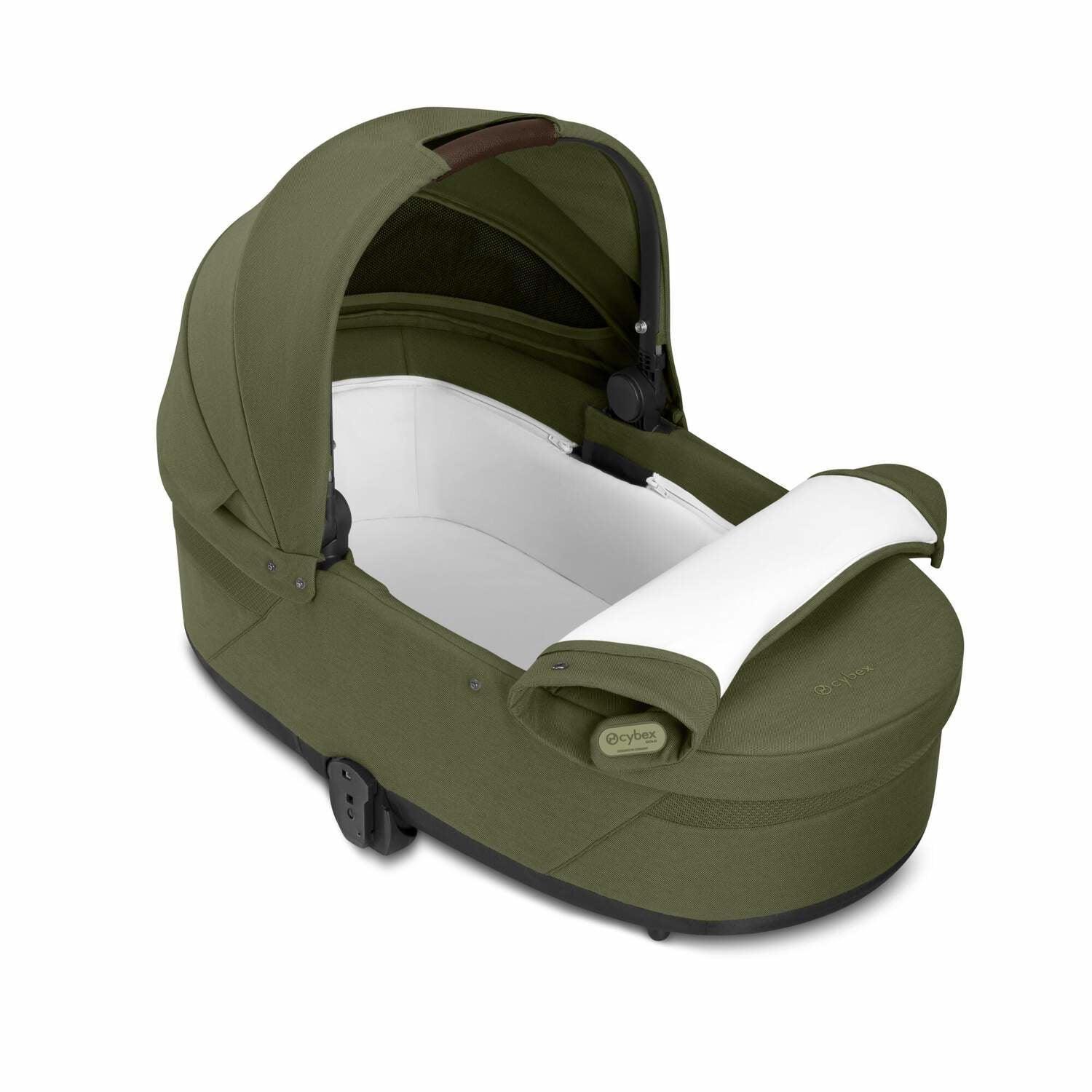 Cybex® 3in1 Stroller Balios S Lux + Carry Cot + Cloud G Car Moss Green (+ Rain cover) - Image 9