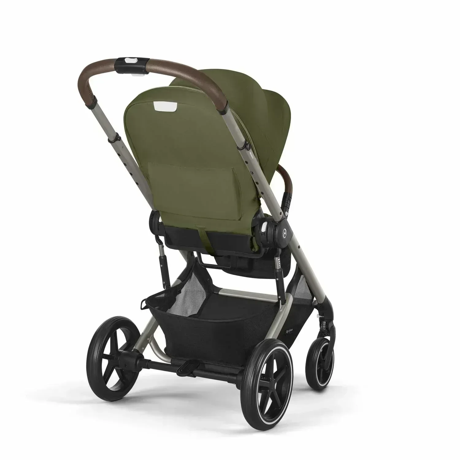 Cybex® 3in1 Stroller Balios S Lux + Carry Cot + Cloud G Car Moss Green (+ Rain cover) - Image 4