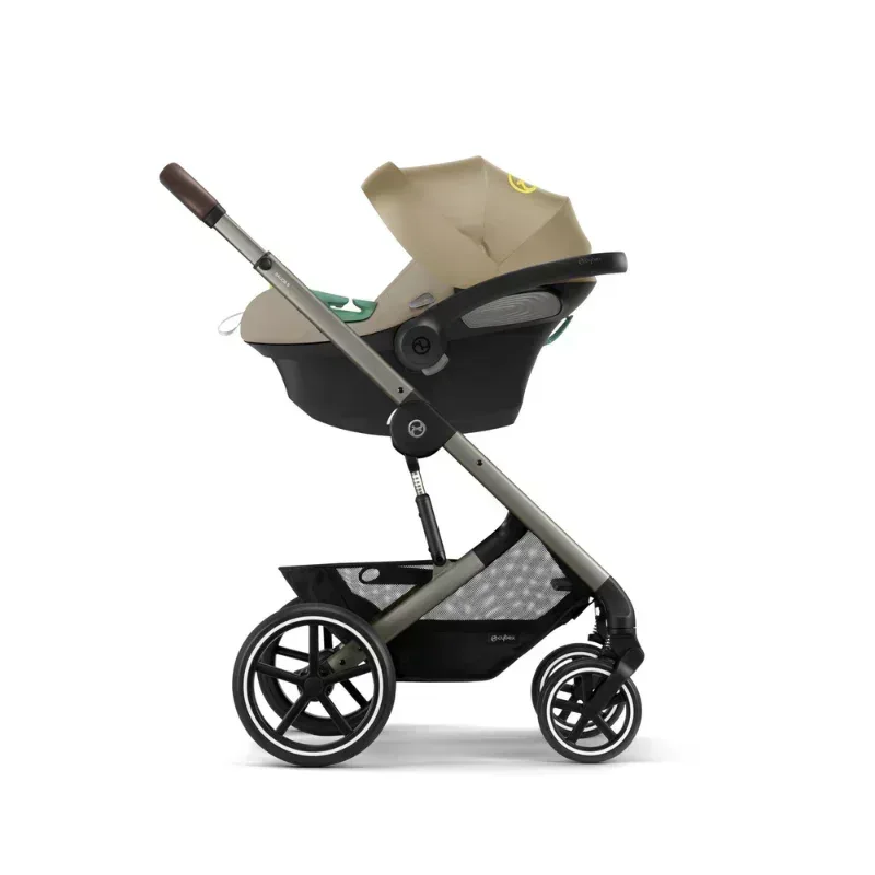 Cybex® 3in1 Stroller Balios S Lux + Carry Cot + Cloud G Car Seat Seashell Beige (+ Rain cover) - Image 11