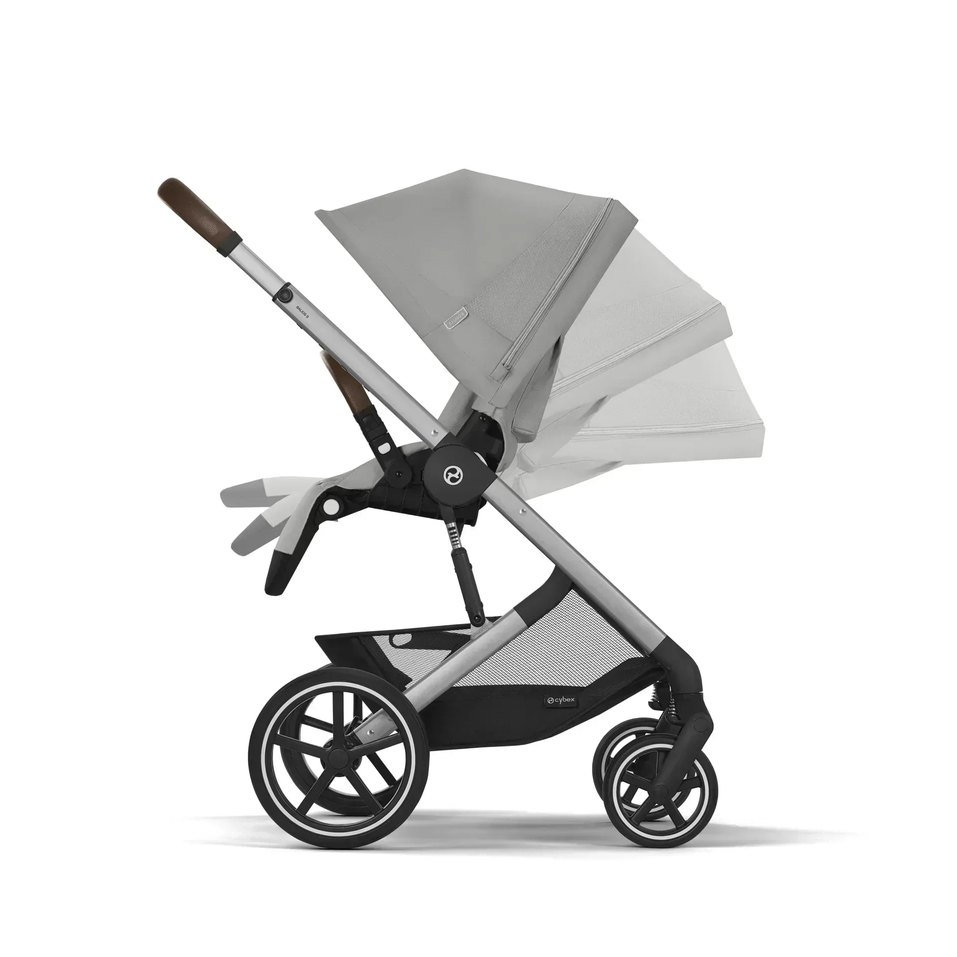 Cybex® 3in1 Stroller Balios S Lux + Carry Cot + Cloud G Car Seat Stone Grey (+ Rain cover) - Image 15