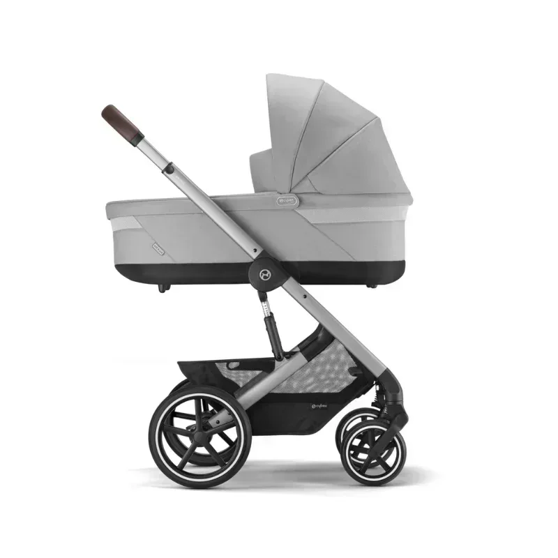Cybex® 3in1 Stroller Balios S Lux + Carry Cot + Cloud G Car Seat Stone Grey (+ Rain cover) - Image 4