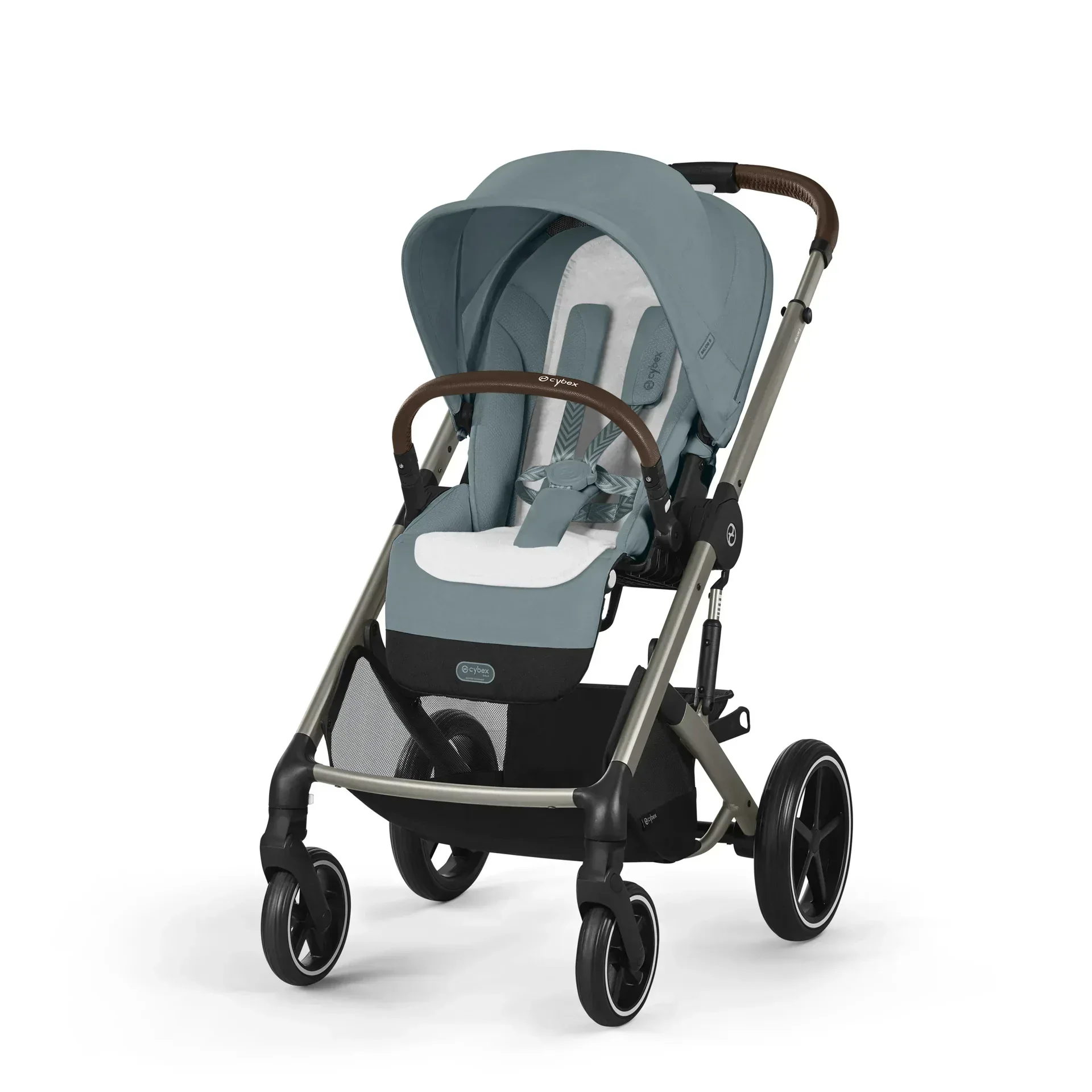 Cybex® Stroller Balios S Lux (0-22 kg) Stormy Blue (Taupe Frame) - Image 9