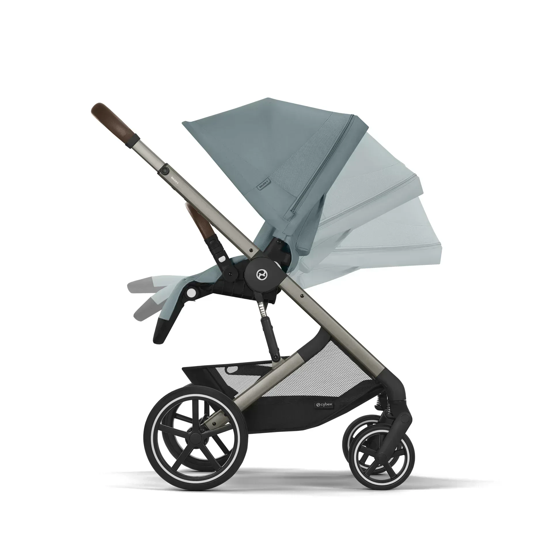 Cybex® Stroller Balios S Lux (0-22 kg) Stormy Blue (Taupe Frame) - Image 21