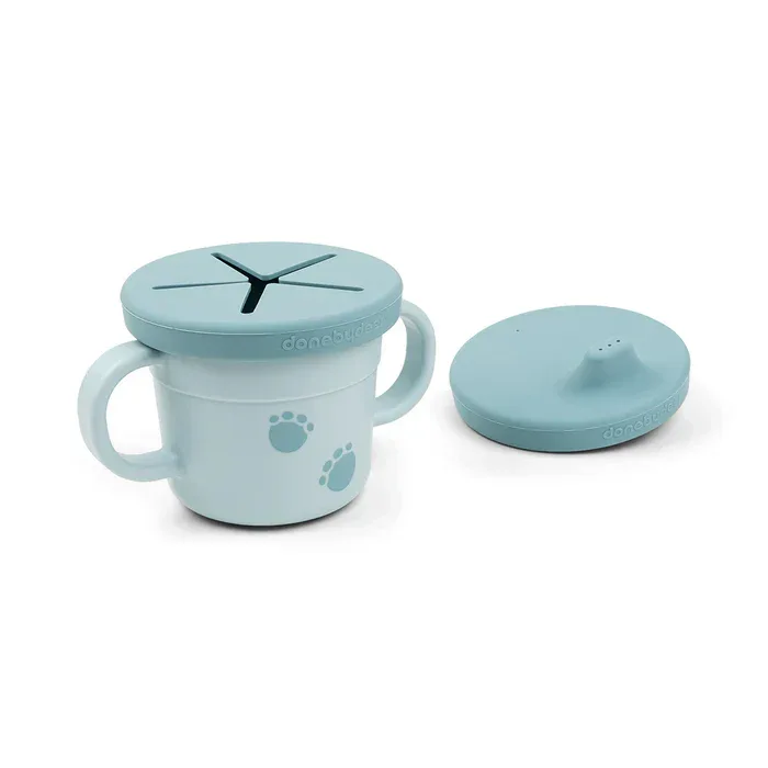 Done by Deer® 3-in-1 spout/snack cup Foodie Elphee Blue 215ml - Image 7