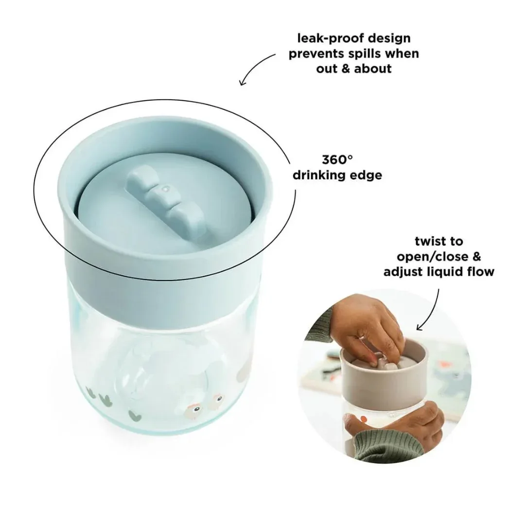 Done by Deer® 360° Training Cup Tiny Farm Blue - Image 3