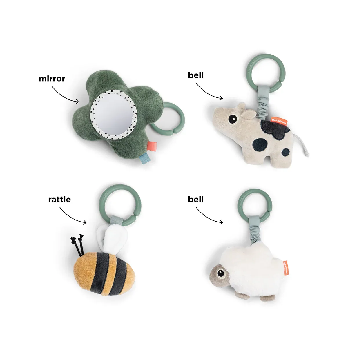 Done by Deer® Activity play mat Tiny Farm Green - Image 3