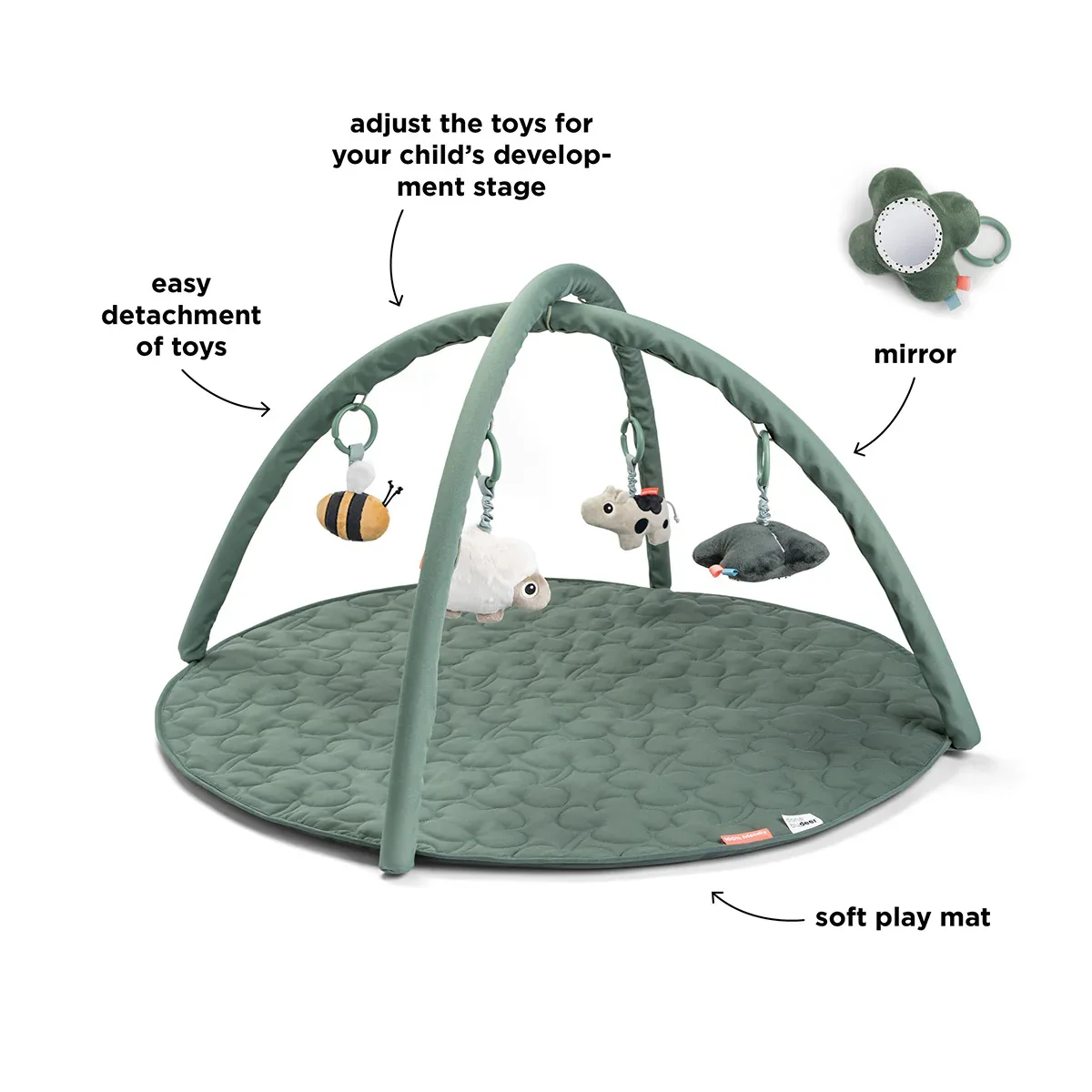 Done by Deer® Activity play mat Tiny Farm Green - Image 4
