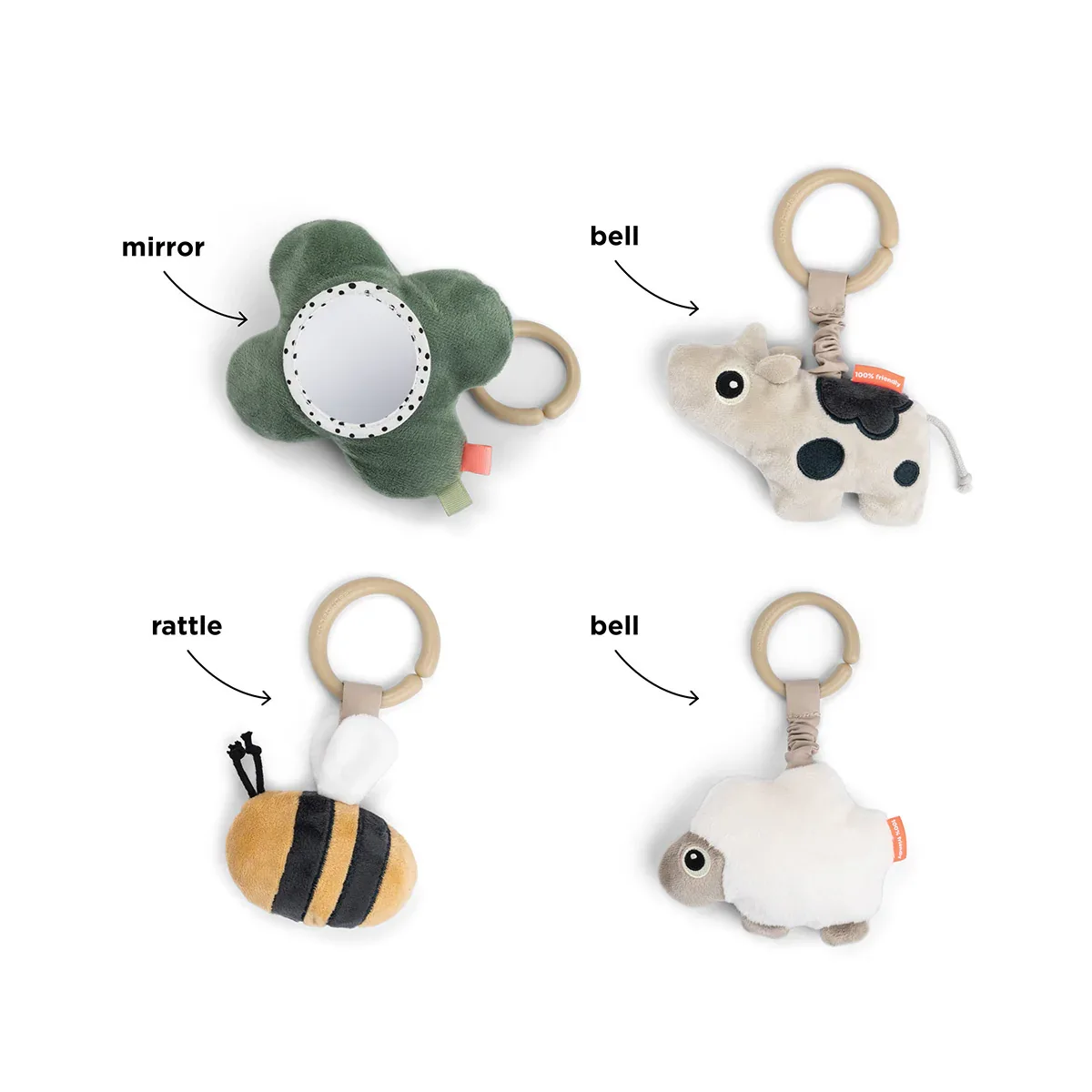Done by Deer® Activity play mat Tiny Farm Powder - Image 3