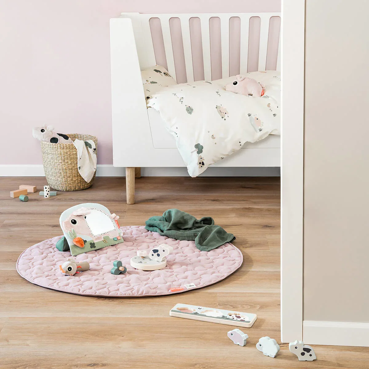 Done by Deer® Activity play mat Tiny Farm Powder - Image 5