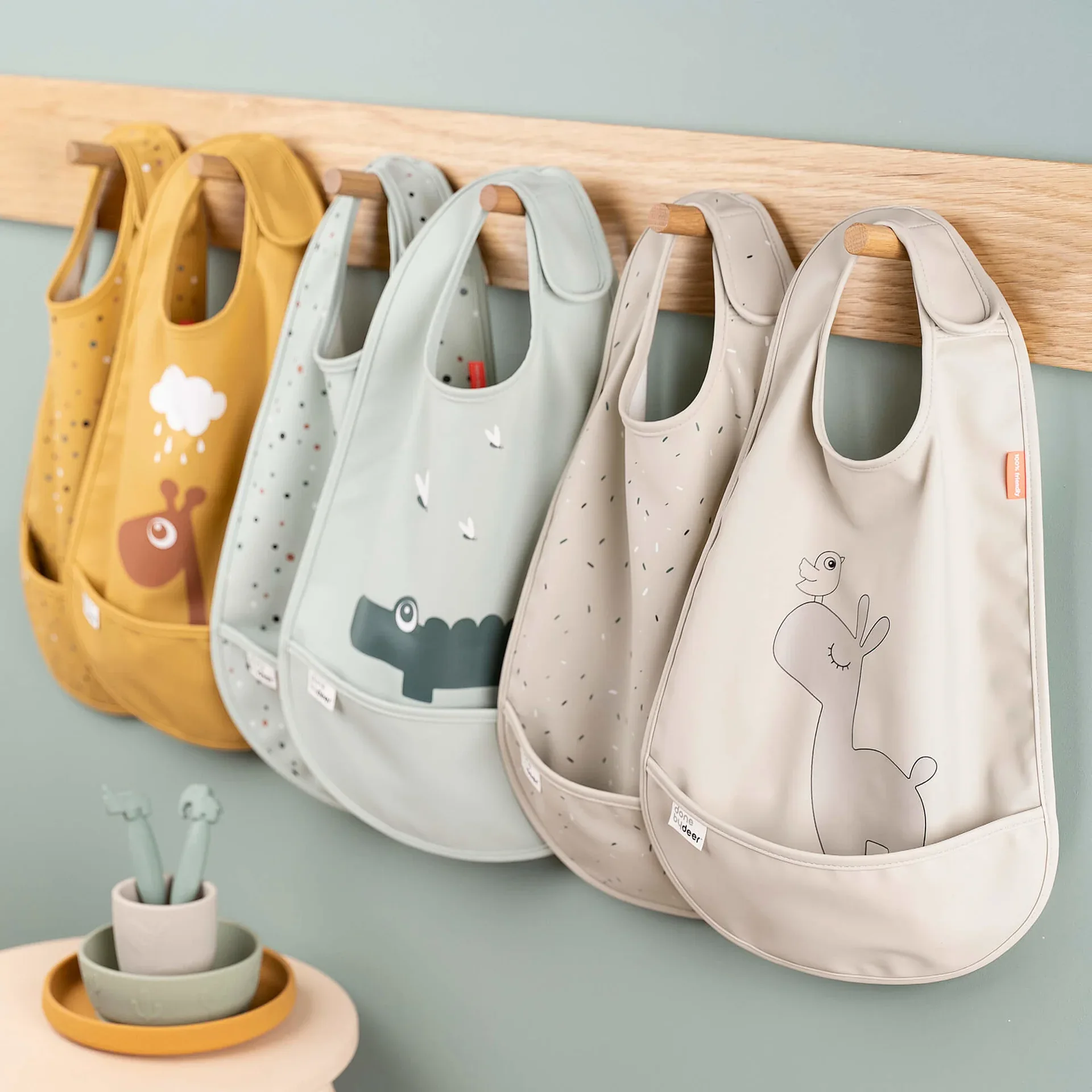 Done by Deer® Bib 2-pack Elphee Blue - Image 3