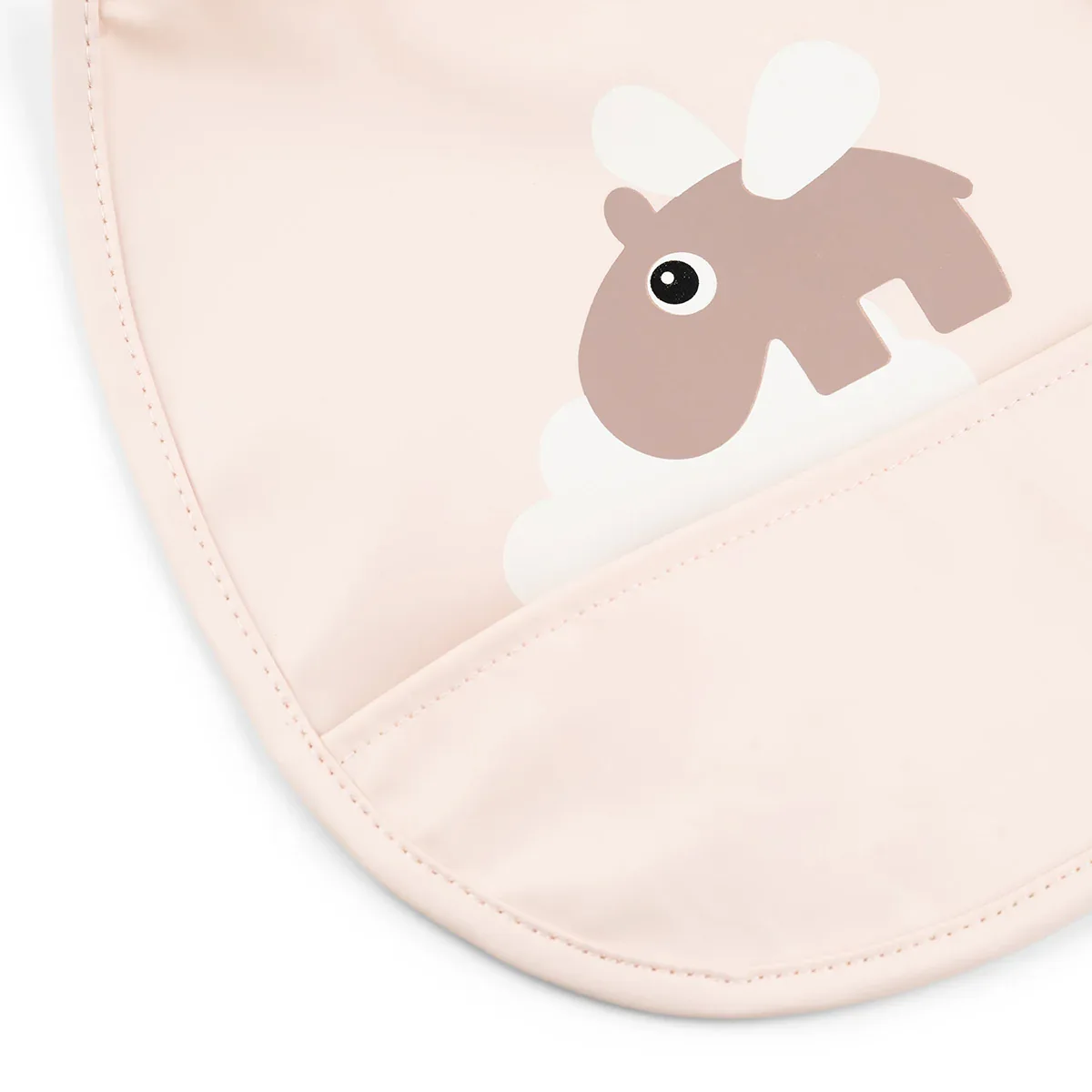 Done by Deer® Bib 2-pack Tiny pocket Happy Clouds Powder - Image 7