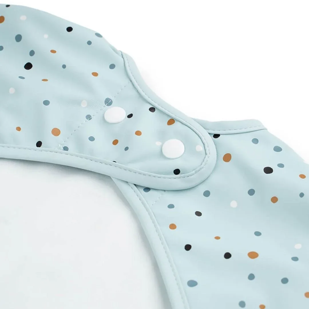 Done by Deer® Bib with sleeves Happy Dots Blue - Image 3