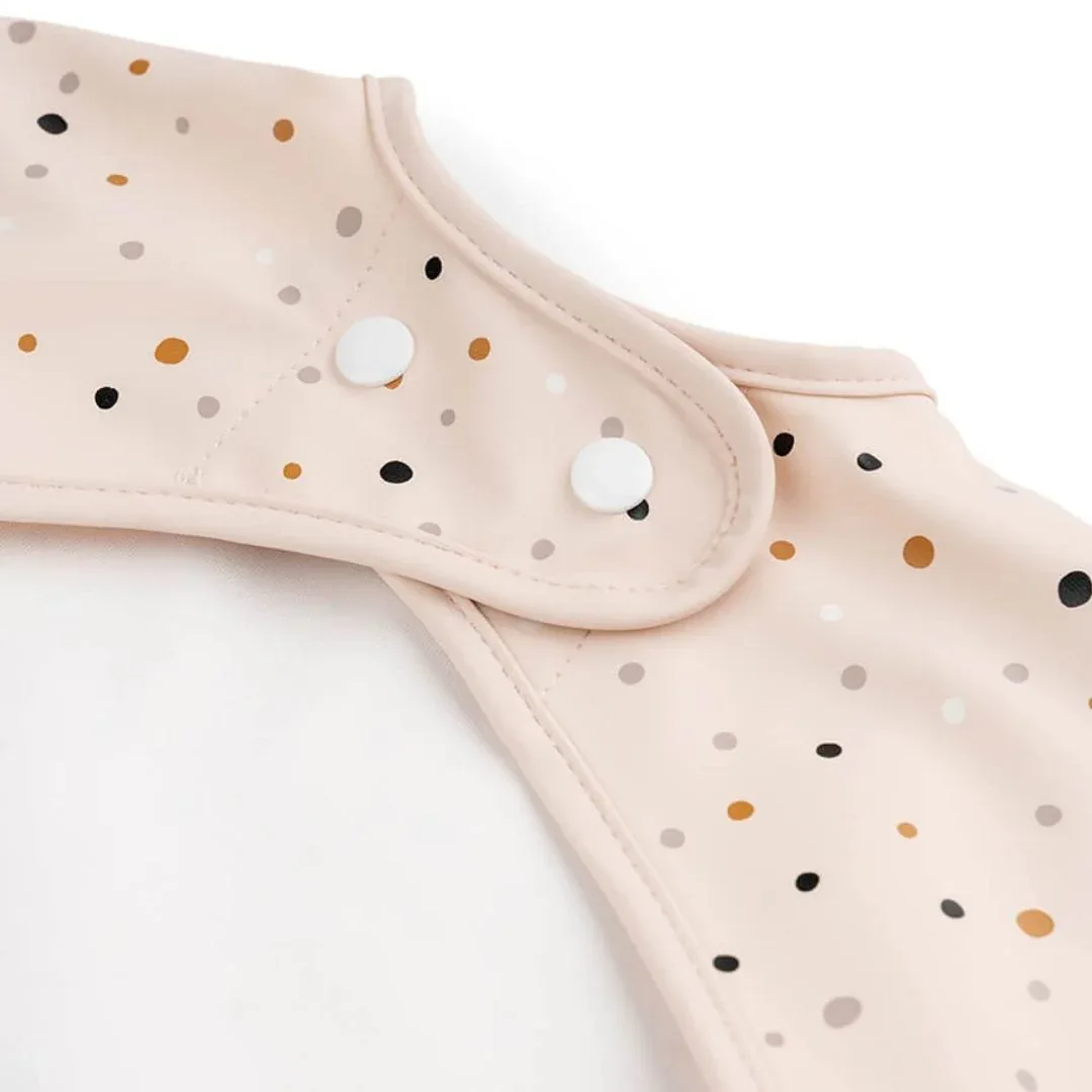 Done by Deer® Bib with sleeves Happy Dots Powder - Image 3