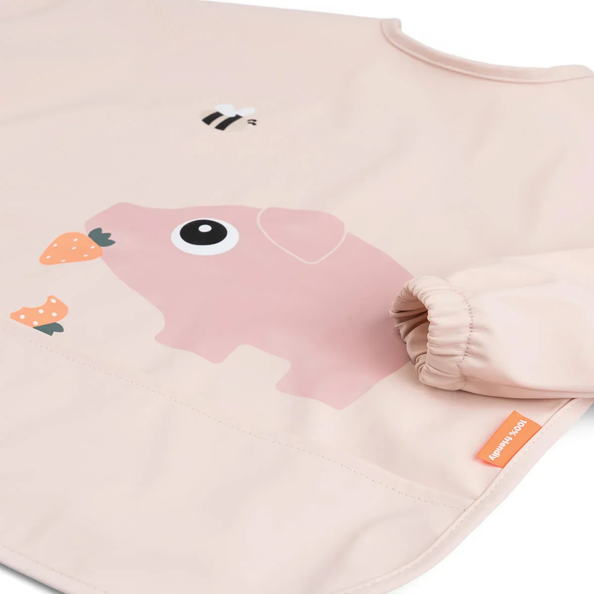 Done by Deer® Bib with sleeves Tiny Farm Powder - Image 3