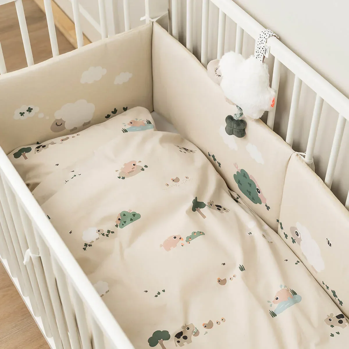 Done by Deer® Children's bedding Tiny Farm Sand 70x100 - Image 2