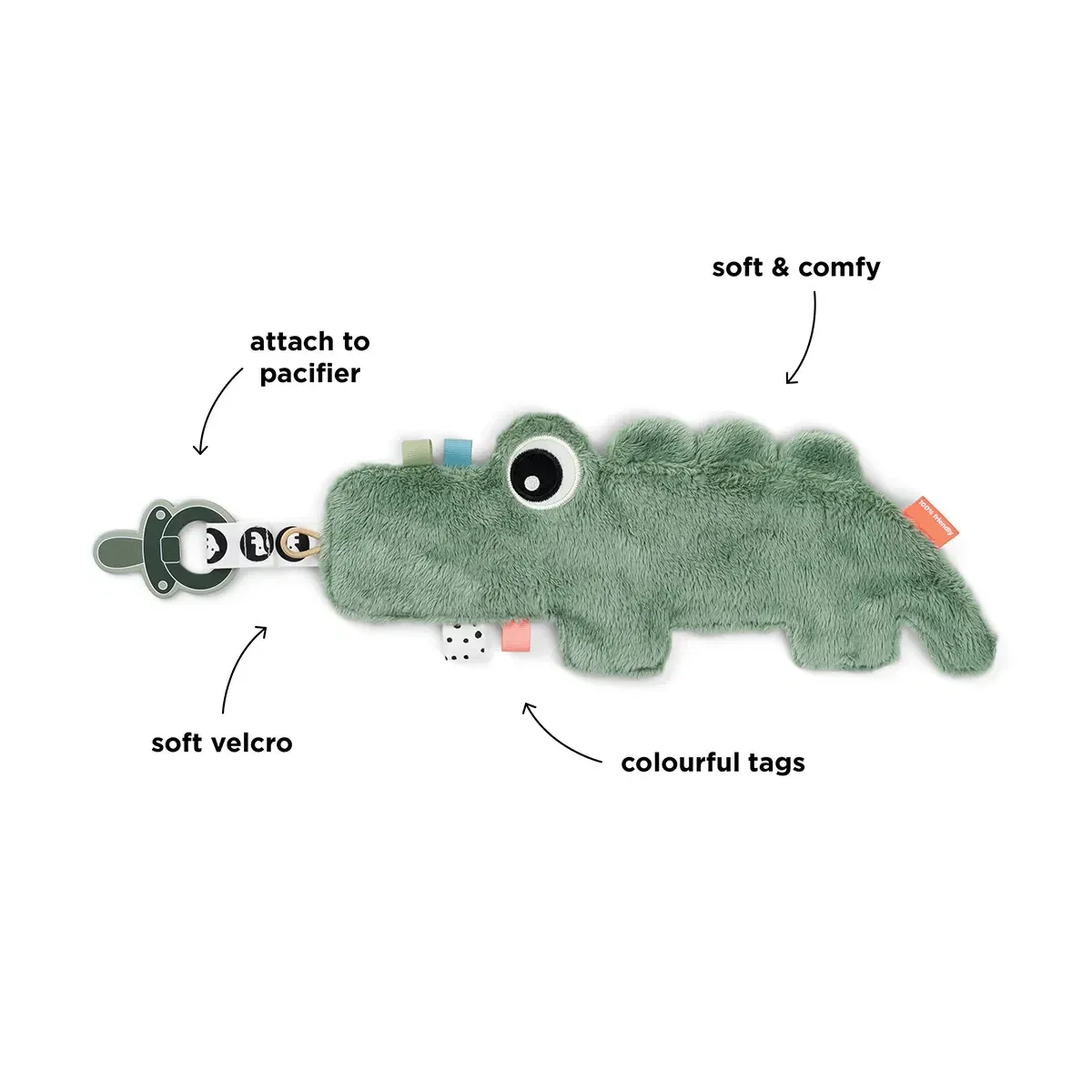 Done by Deer® Comfort blanket Croco Green - Image 4