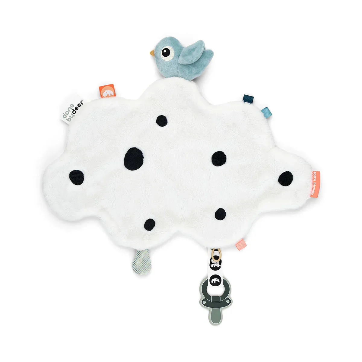 Done by Deer® Comfort blanket Happy Clouds Blue