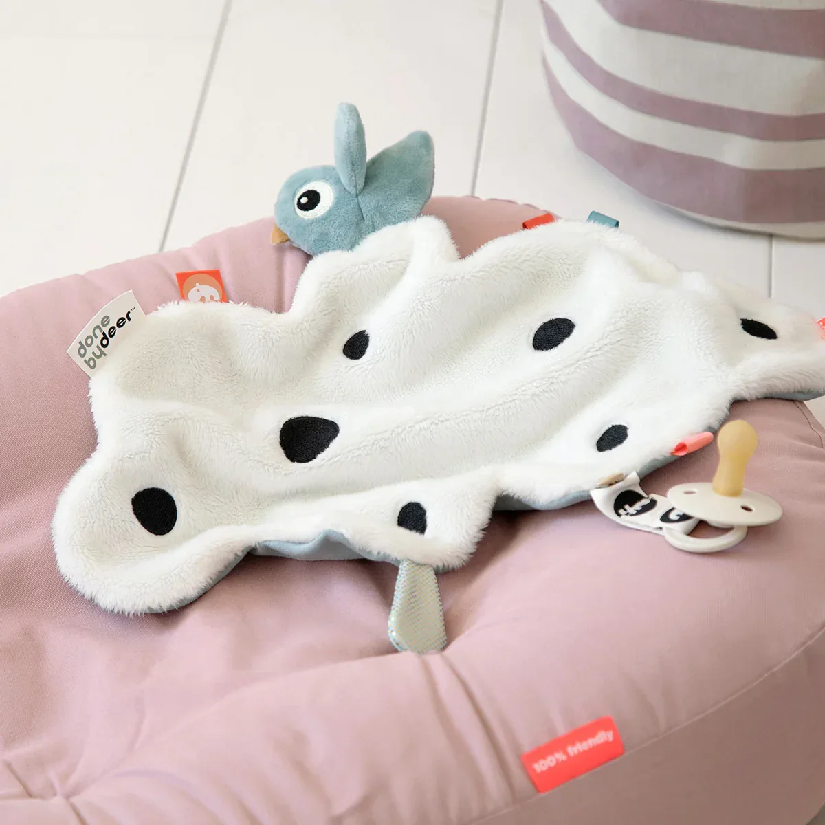 Done by Deer® Comfort blanket Happy Clouds Blue - Image 2