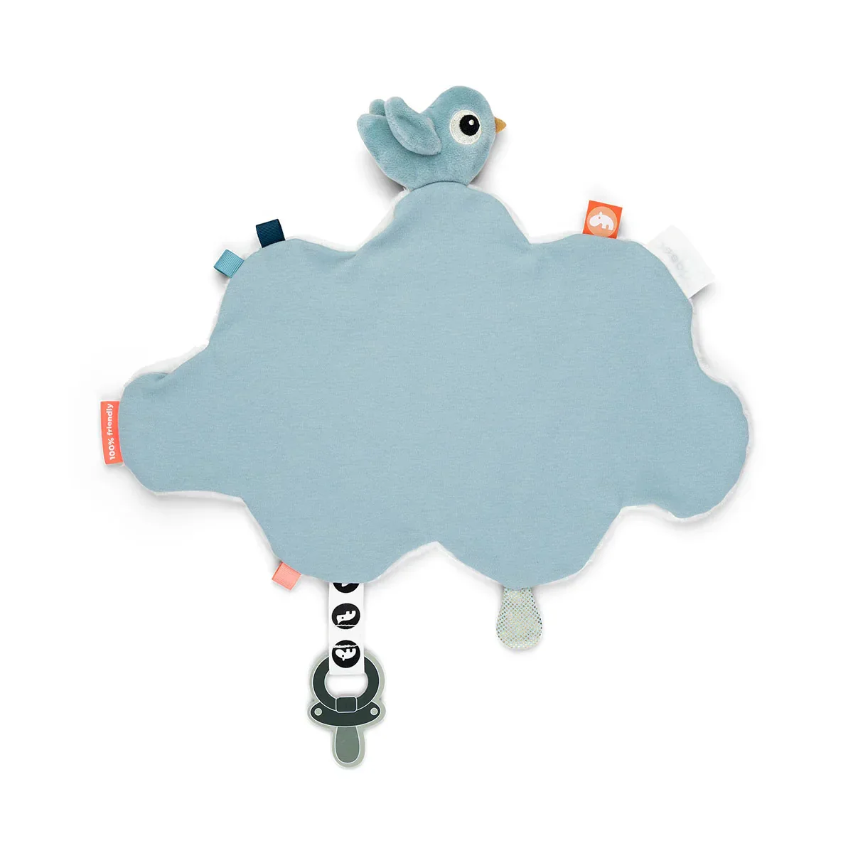 Done by Deer® Comfort blanket Happy Clouds Blue - Image 4