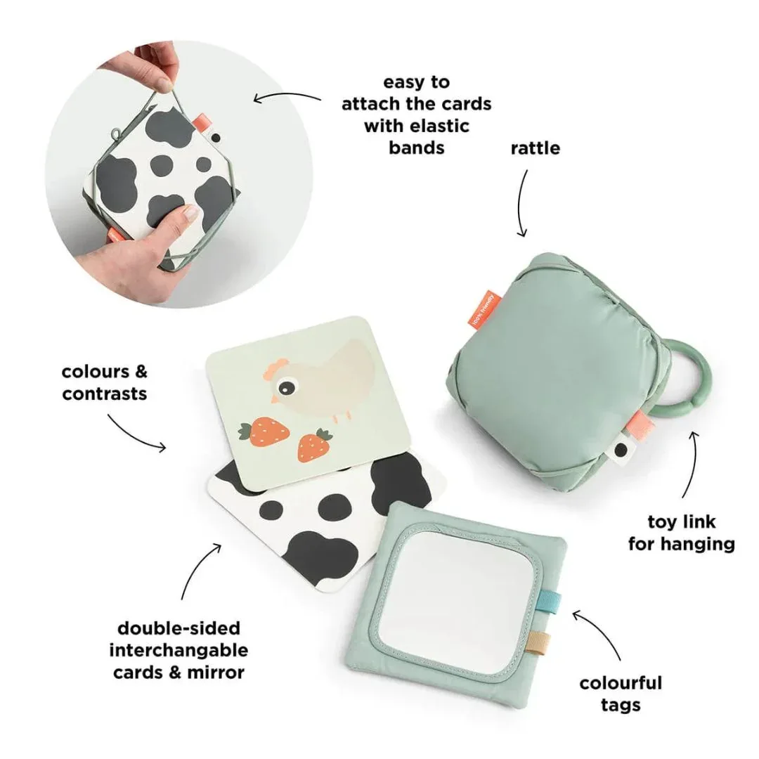 Done by Deer® Contrast Card Holder Tiny farm Green - Image 6