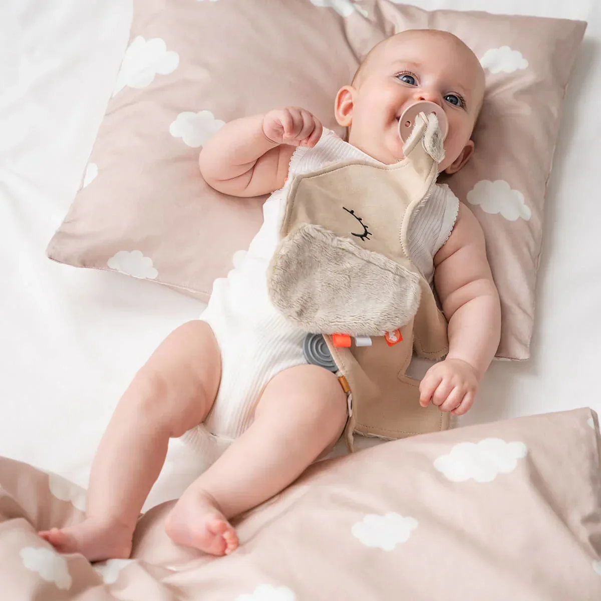 Done by Deer® Cuddle cloth with clip Elphee Sand - Image 4