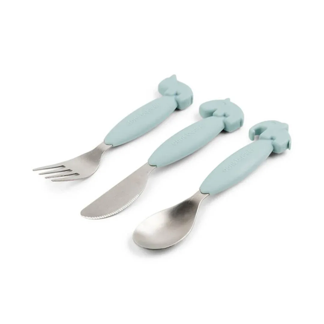Done by Deer® Cutlery set Deer Friends Blue - Image 2