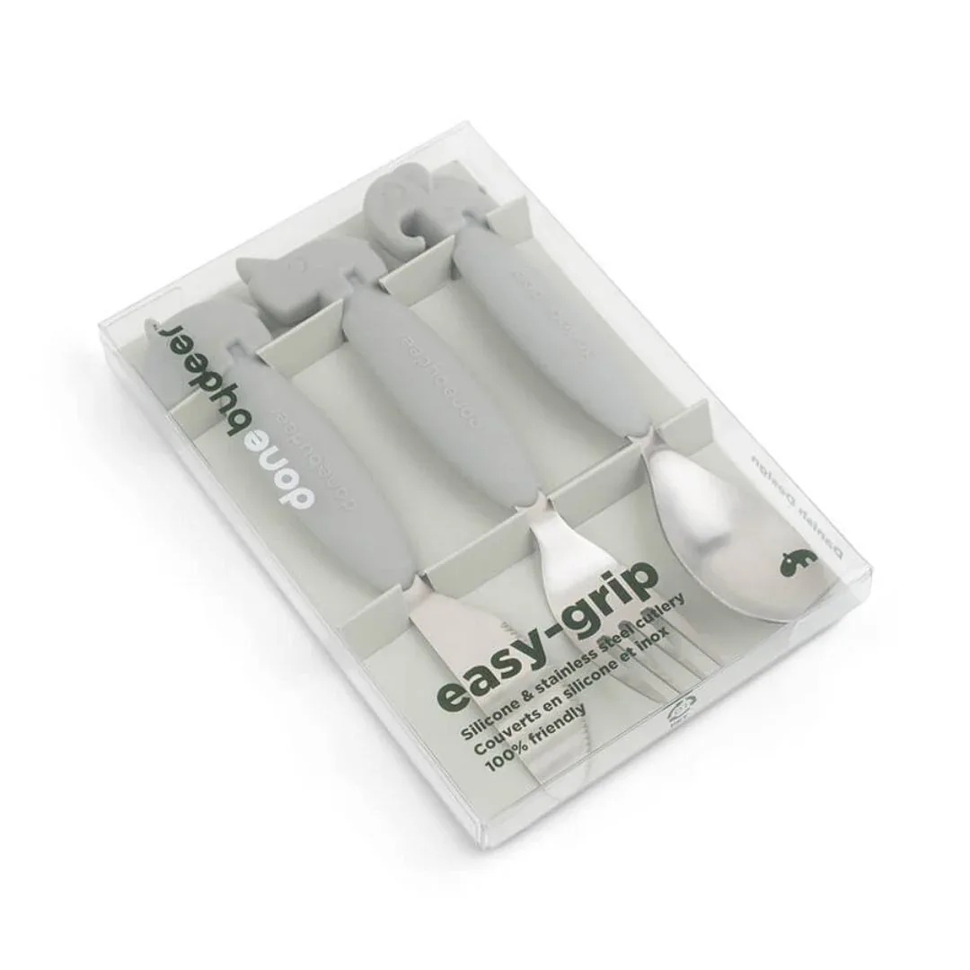 Done by Deer® Cutlery set Deer Friends Grey - Image 3