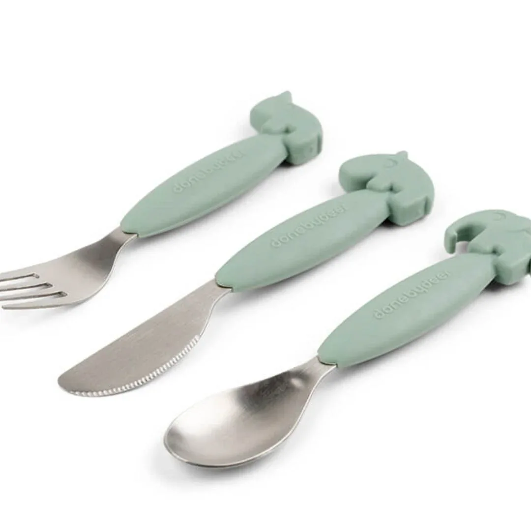 Done by Deer® Cutlery set Deer friends Green - Image 3