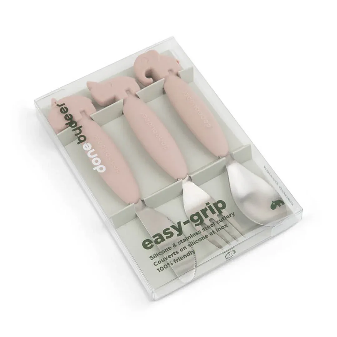 Done by Deer® Cutlery set Deer Friends Powder - Image 2
