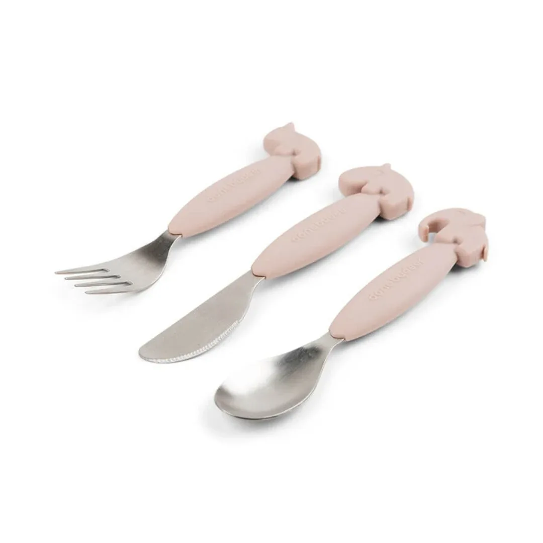 Done by Deer® Cutlery set Deer Friends Powder - Image 3